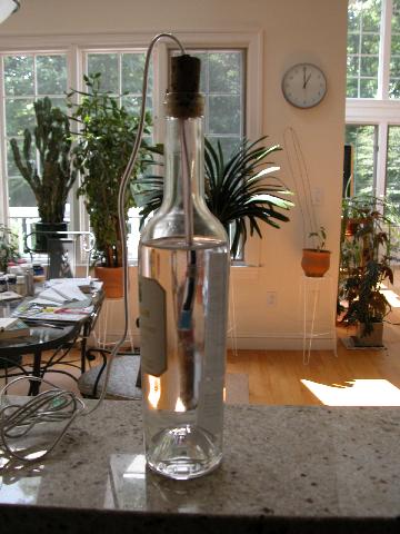 instrumented wine bottle